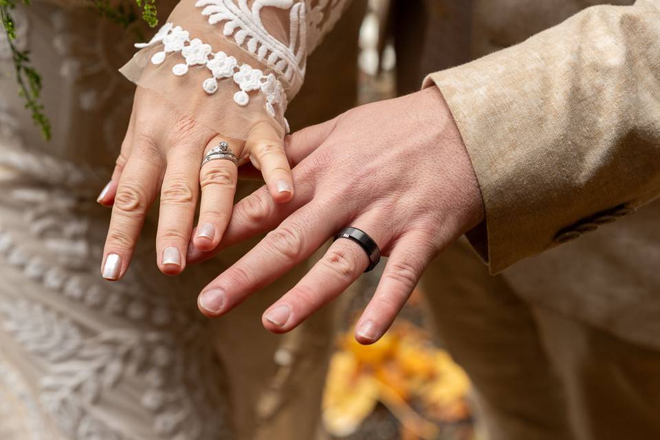 Hands with rings