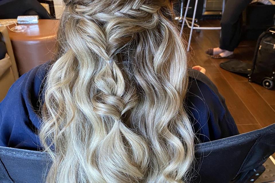 Bride hair