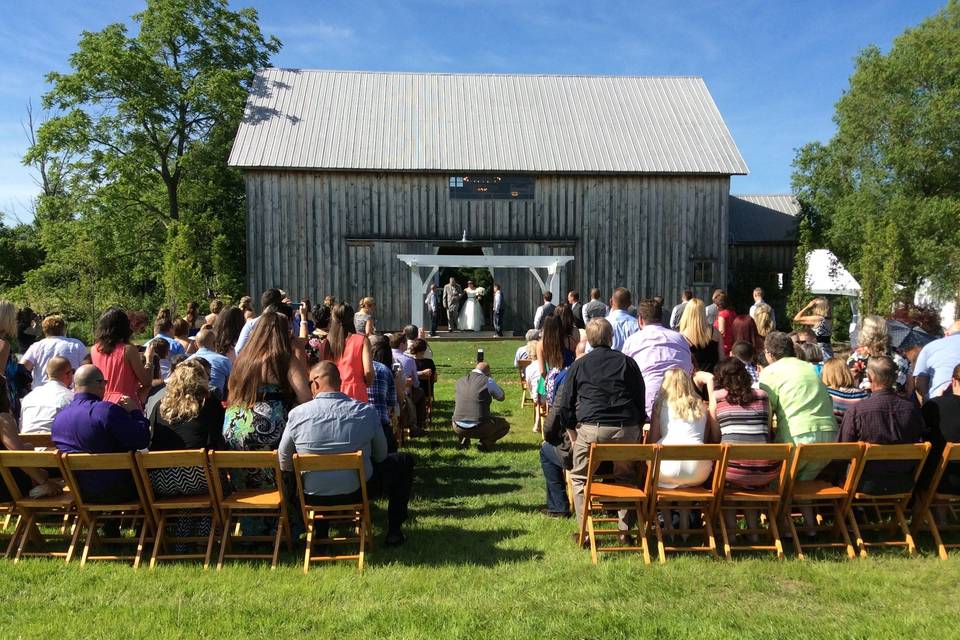 Outdoor wedding