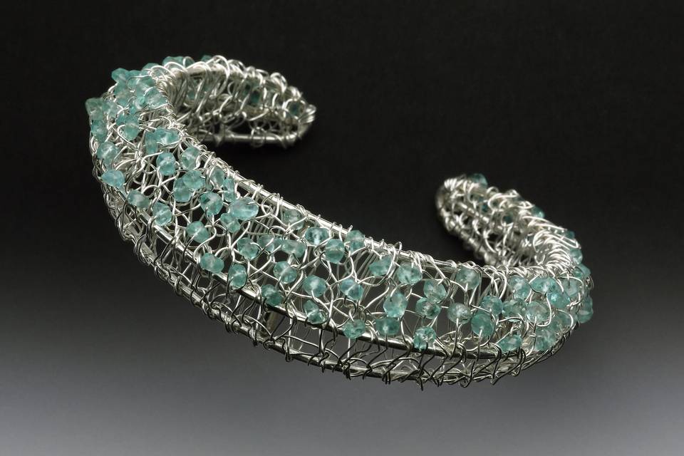 Sky Cuff (Apatite)