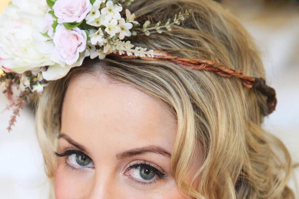 Romantic wedding updo