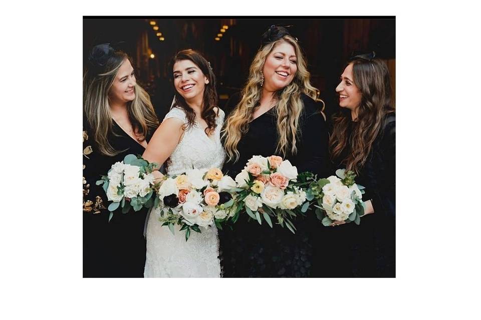 Flower girl's happy moment