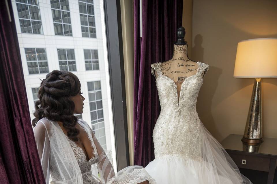 Bride Getting Ready