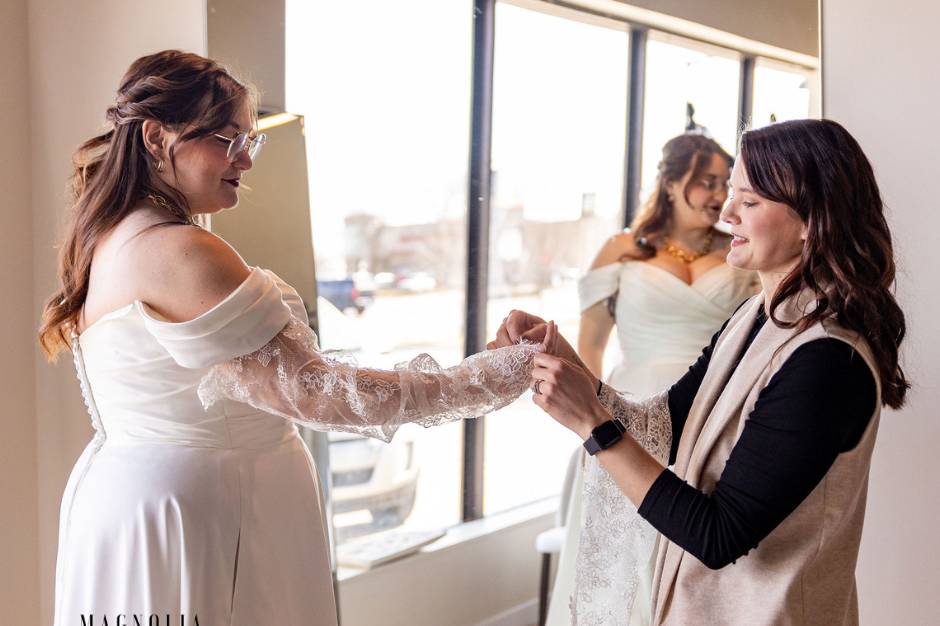 Long Sleeve lace wedding dress