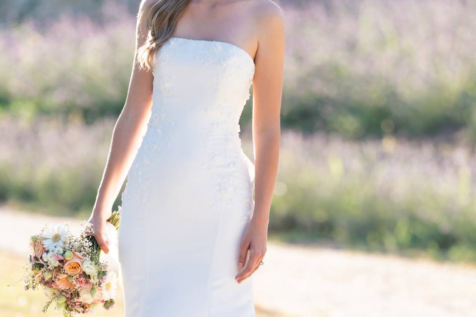 Strapless Bridal Gown