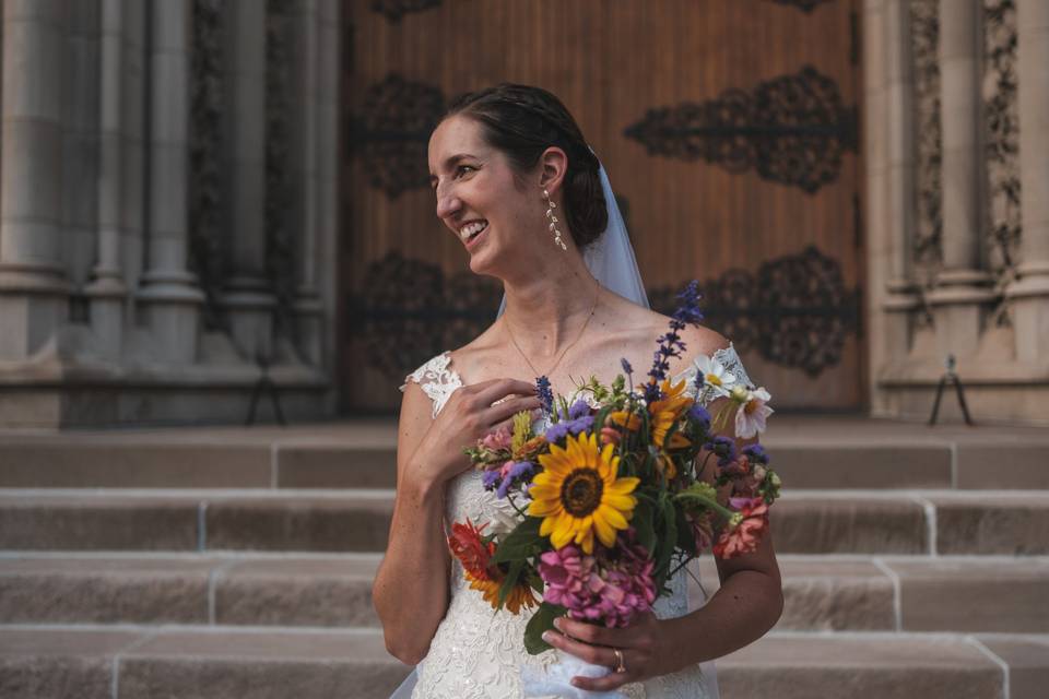 Beautiful on their wedding day