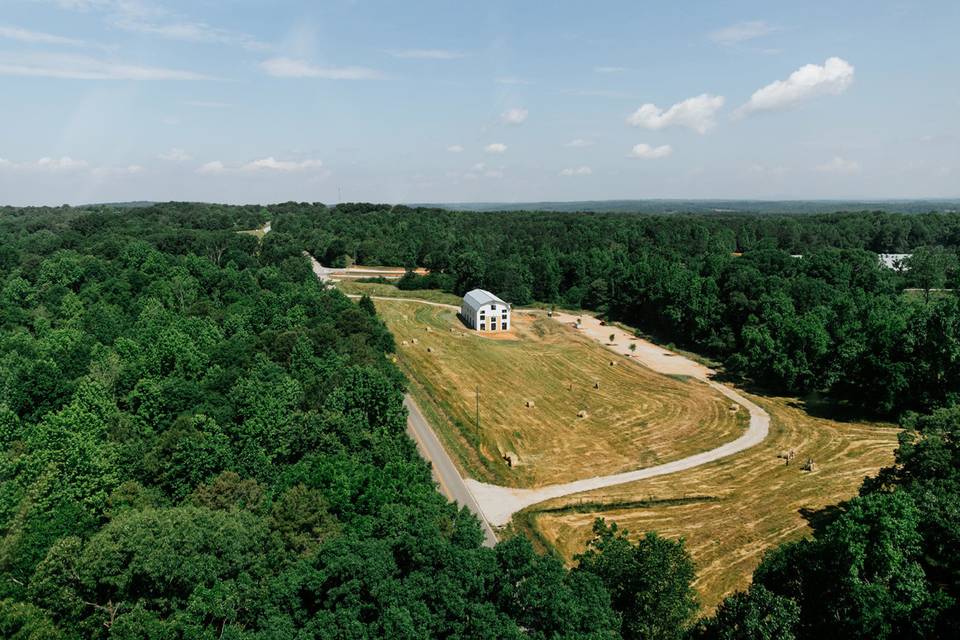 Event Barn nestled on 10 acres