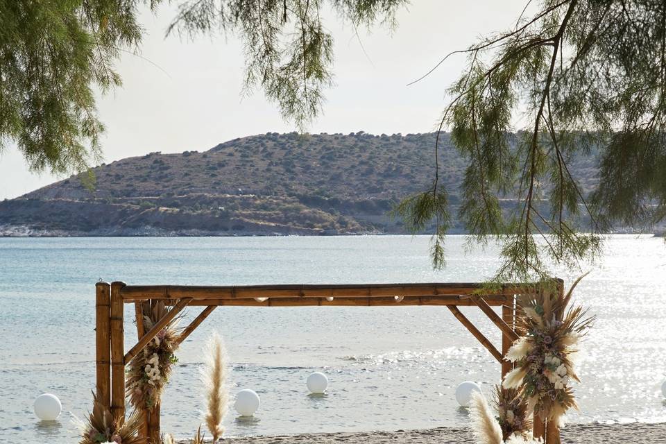 Boho beach wedding