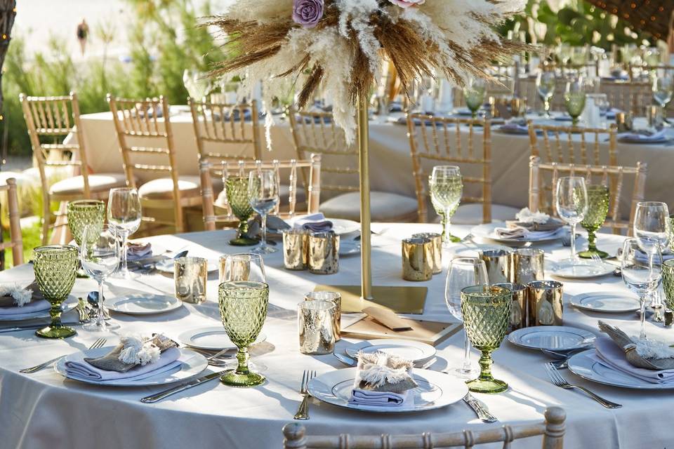 Boho table décor