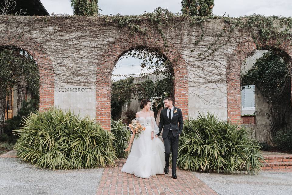 Bride and groom in Atlanta, GA