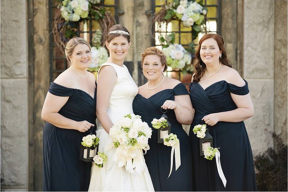 Bride and her bridesmaid