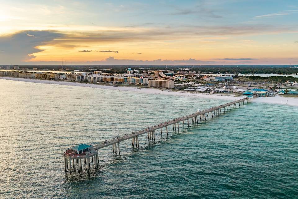 Angler's Building w/ Pier Back