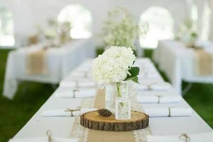 Wedding table setting