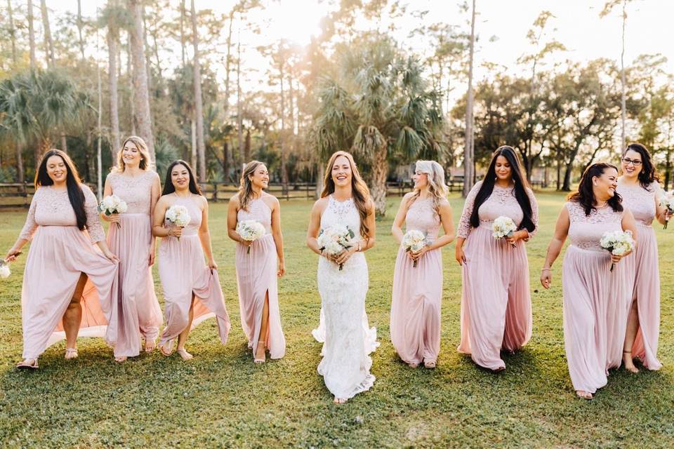 Bride & Bridesmaids