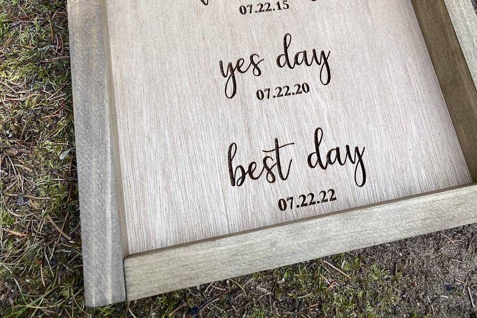 Wedding sign