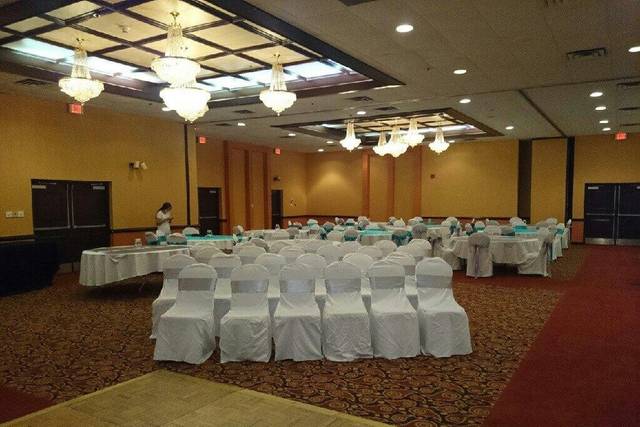 Wedding reception setup