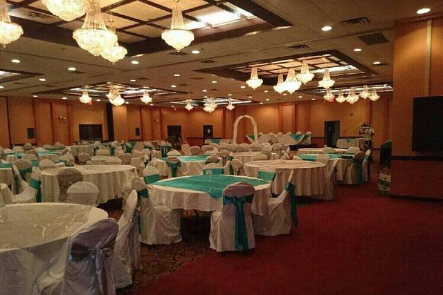 Wedding reception setup