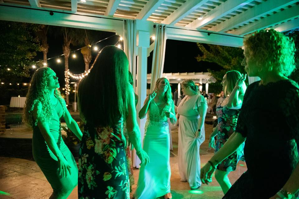 Bride and her friends