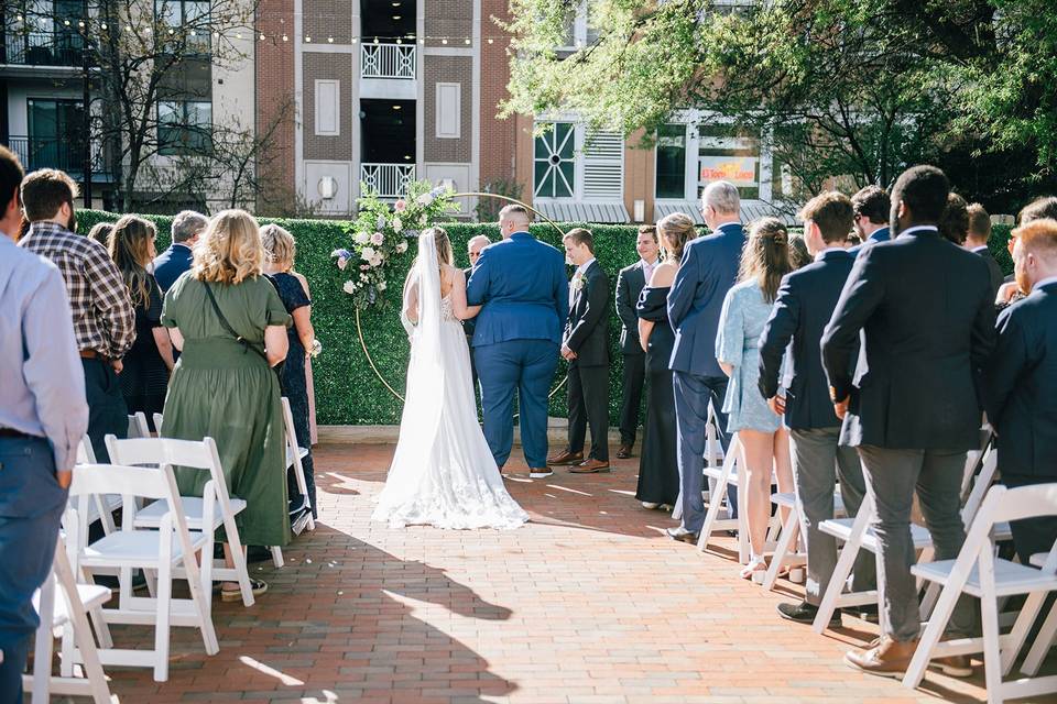 Ceremony on the Patio