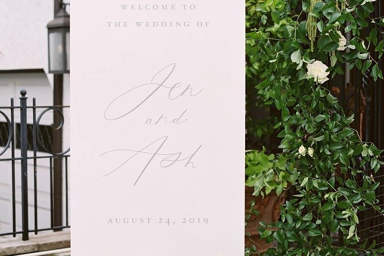 Welcome To Wedding Sign | The Tamera