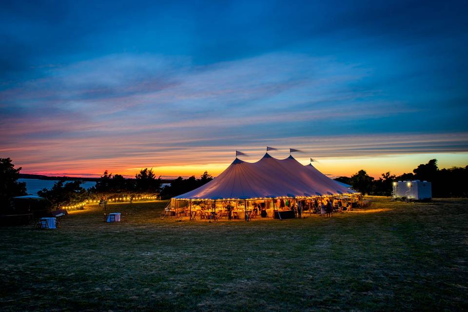 Chilmark Wedding Blue Hour