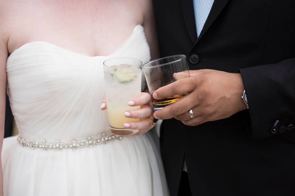 Cheers to the newlywedsd