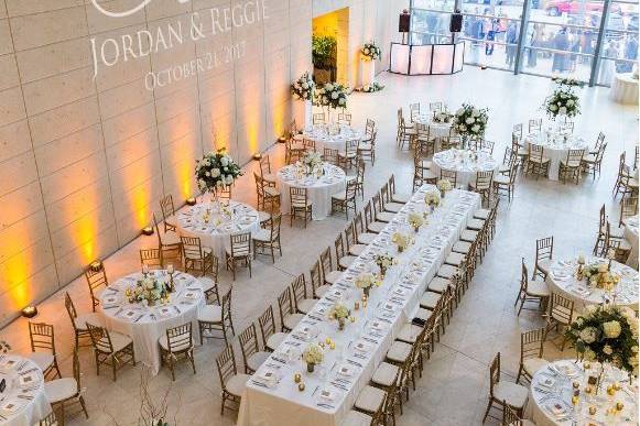 Reception in Conservatory...love that dance floor.