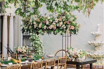 Tablescape in the Garden