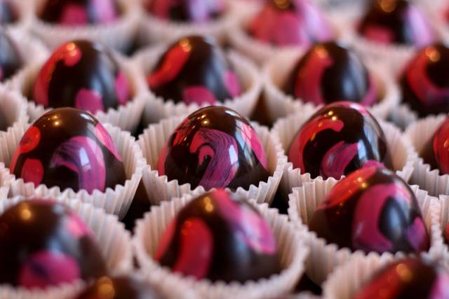 Dark raspberry hazelnut