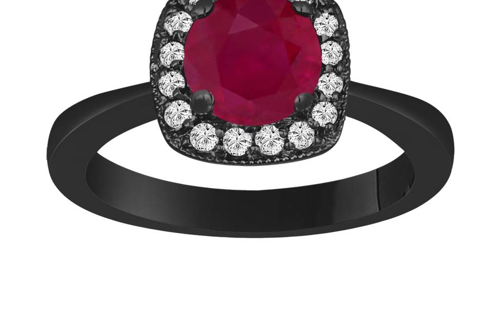 Ruby engagement ring