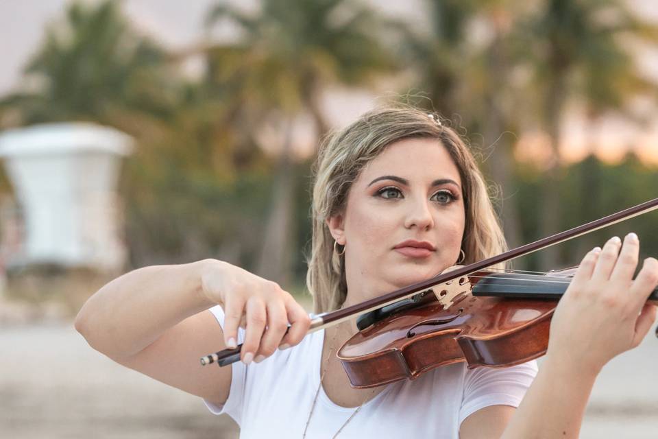 Beach Violinist