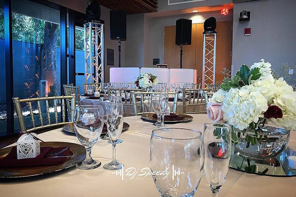 Wedding DJ's setup