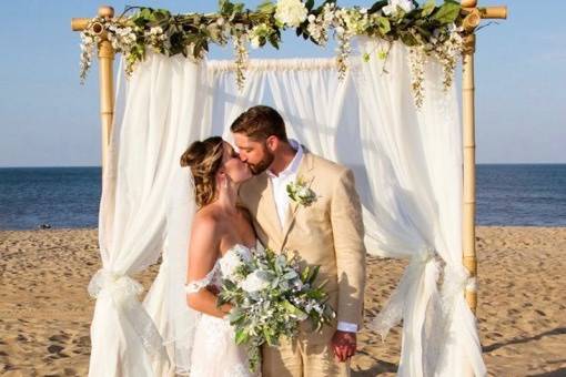 Beach side wedding