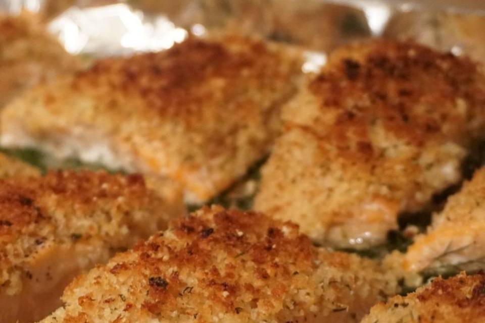 Parmesean Crusted Salmon