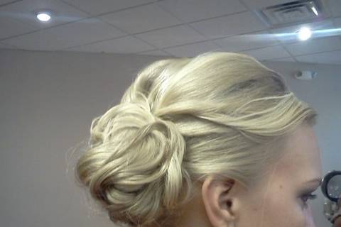 Neat updo