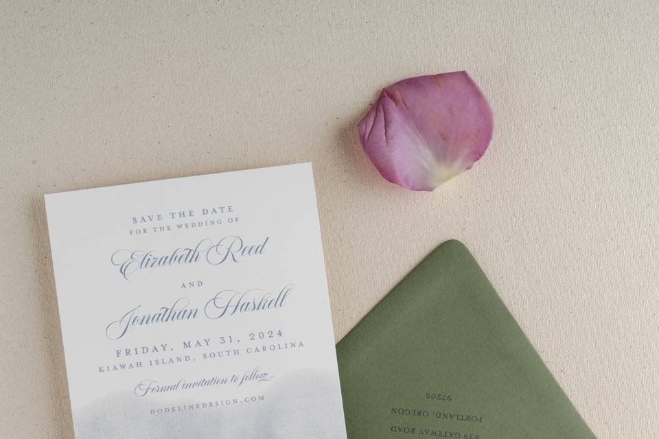 Kiawah Island save the date