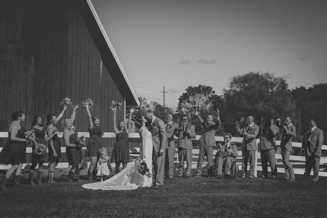 Happy wedding party