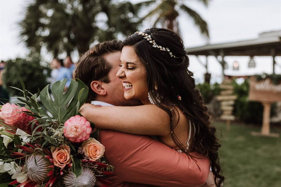 Wedding party bouquets