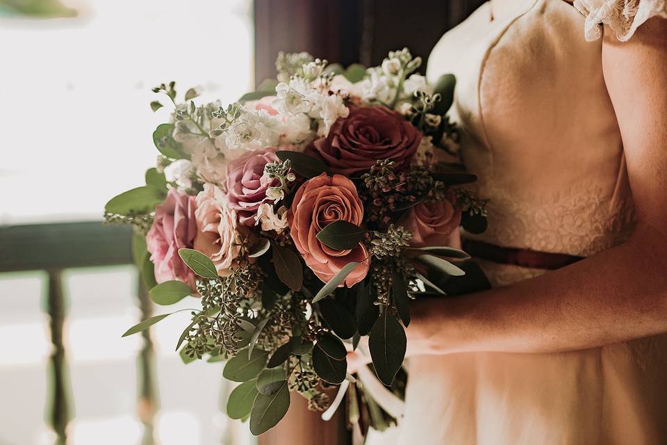 Close up vintage bouquet