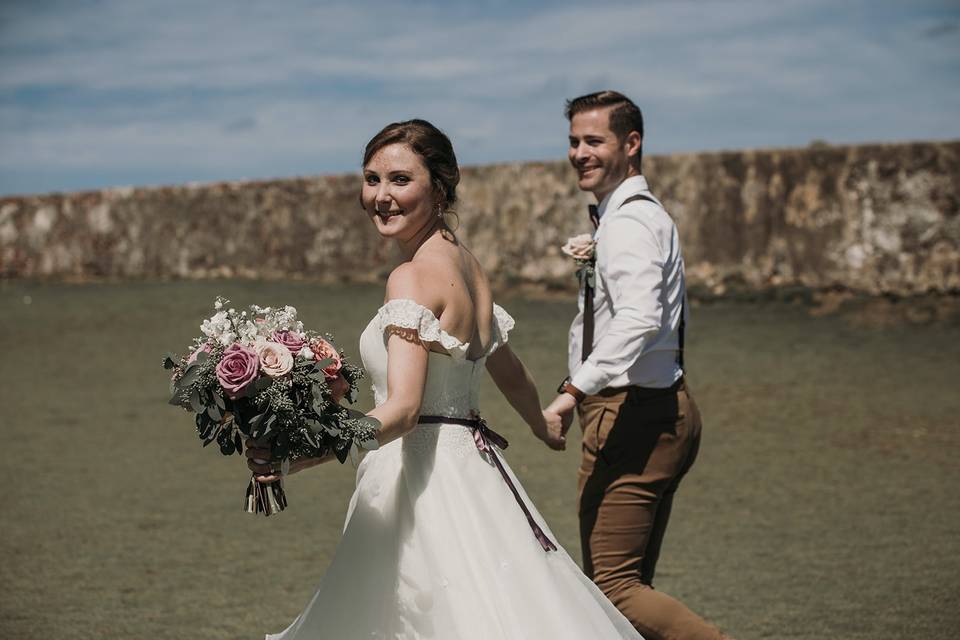 Vintage bridal bouquet