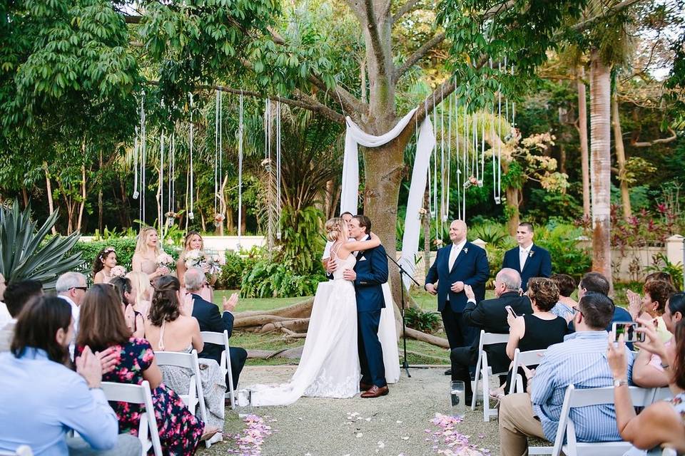 Romantic garden ceremony