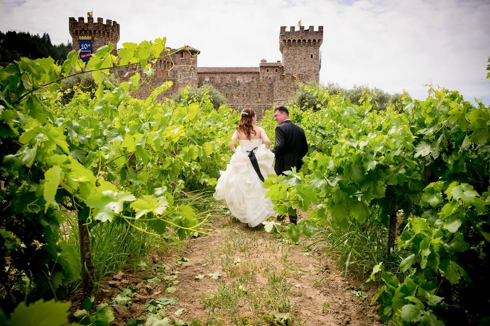 A wedding in a castle!