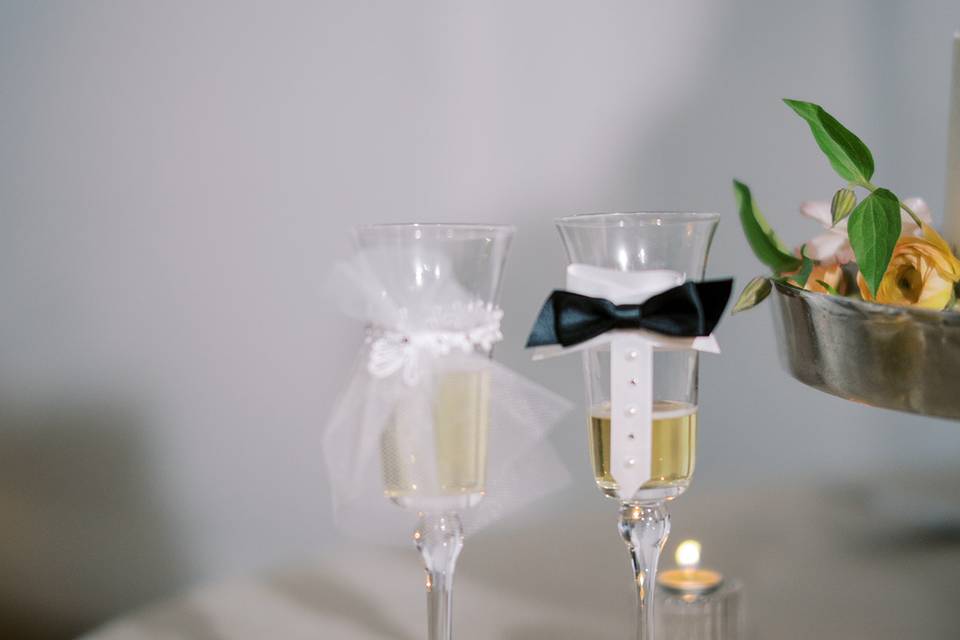 Festive Champagne Glasses