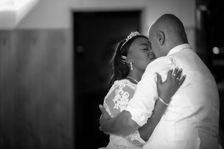 Sharing an intimate first dance