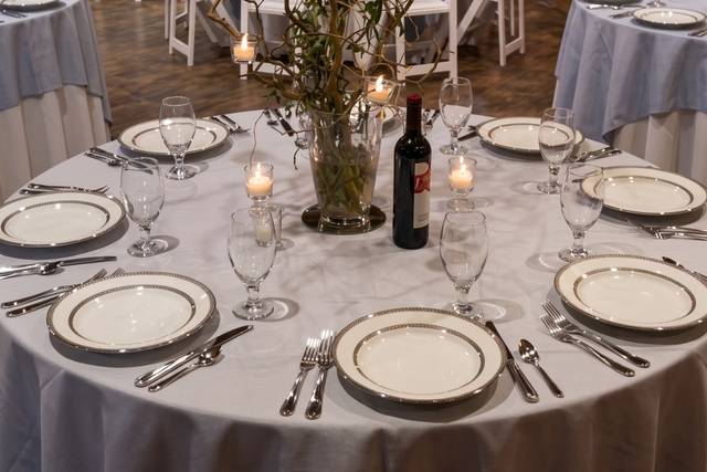 Set up with branch decor