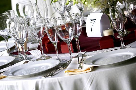 Wedding wine glasses www.aristacatering.com