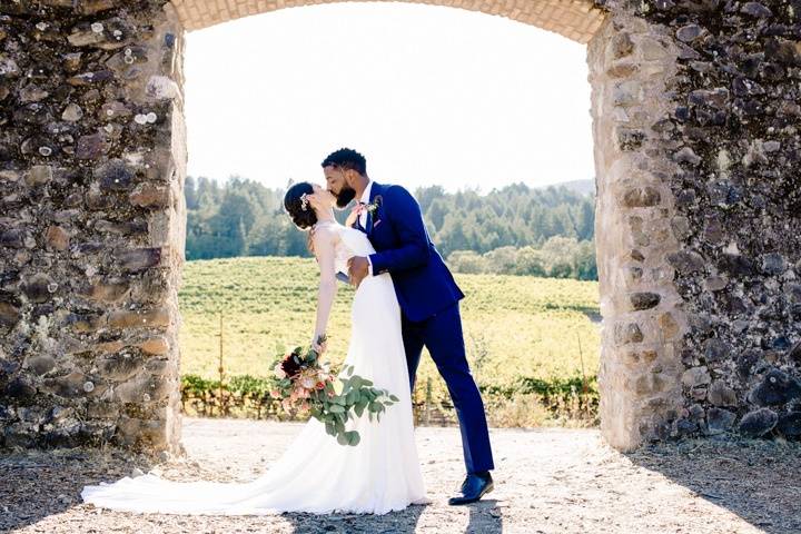 Sonoma vineyard wedding