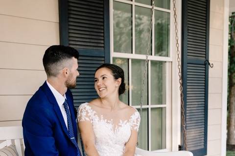 Colonial house wedding