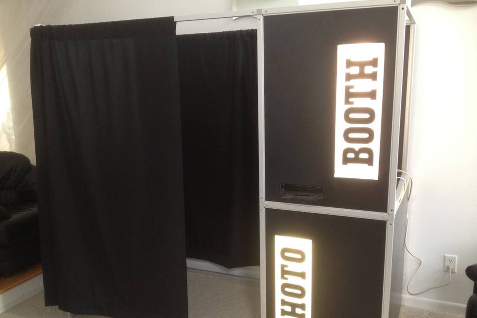 Enclosed photo booth