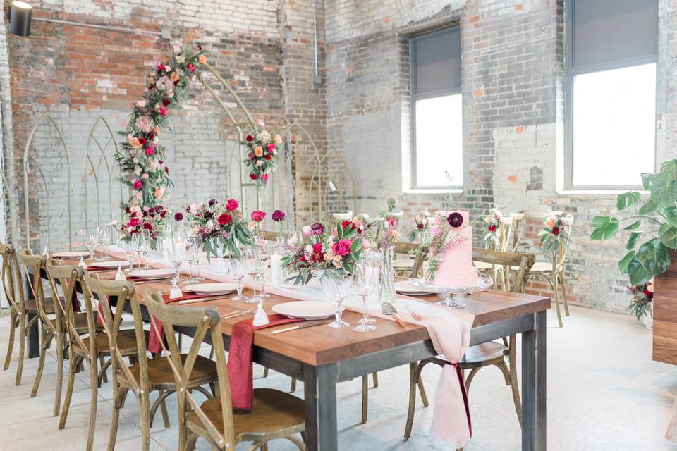 Rustic reception